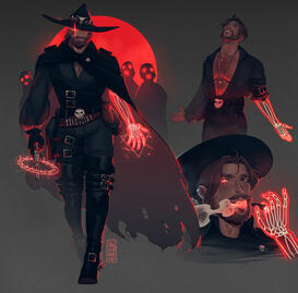 fan skin design for Cassidy, from Overwatch