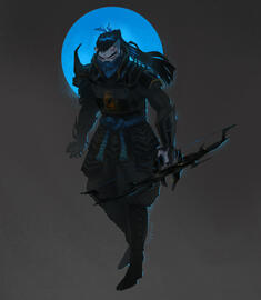 fan skin design for Hanzo from overwatch